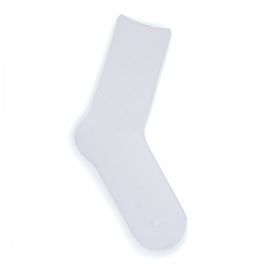 Носки со спортивной резинкой белые однотонные