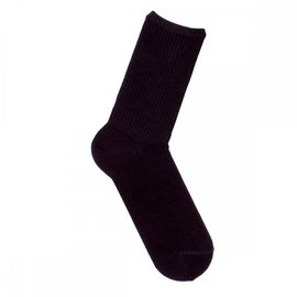 Носки со спортивной резинкой черные однотонные