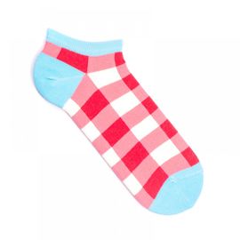 Цветные носки в красную клетку