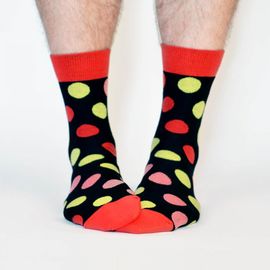 Цветные мужские носки с кругами