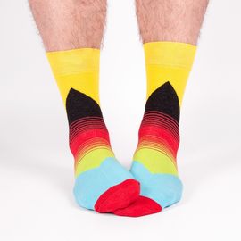Прикольные носки с цветным орнаментом 'Берген'