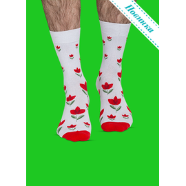 Носки Красные тюльпаны