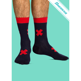 Носки Красное на черном