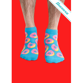 Носки Голубые Донатс