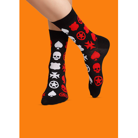 Носки Карты, деньги, черепа