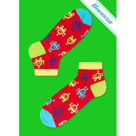 Носки Красный робот