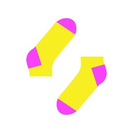 Желтый с пяткой фуксия