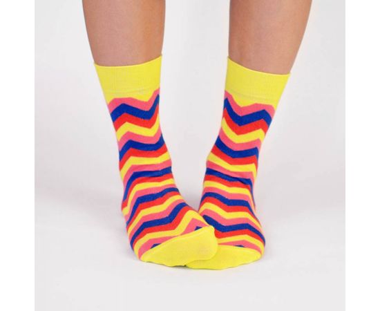 Цветные носки зигзаг Babushka