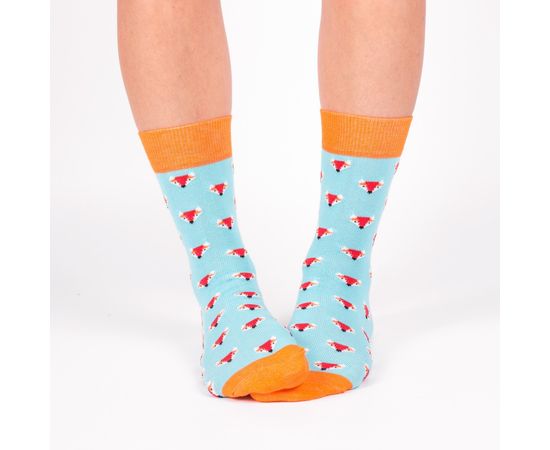 Цветные носки с лисичками Babushka G12