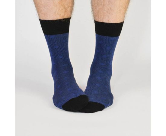Деловые мужские носки с ромбами Копенгаген