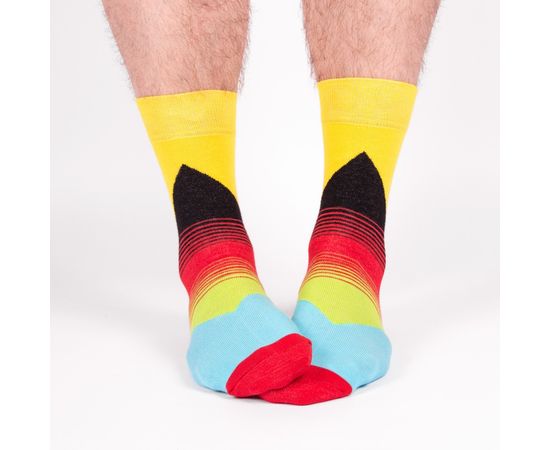 Прикольные носки с цветным орнаментом 'Берген'