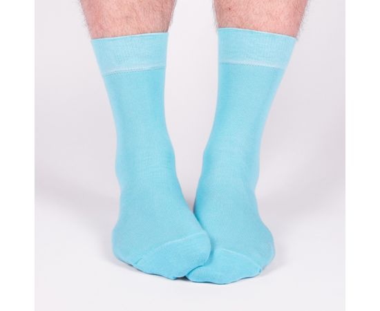 Мужские голубые носки
