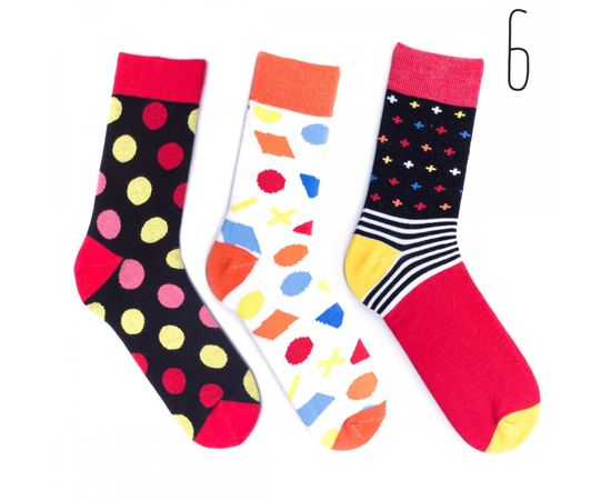 Мужские цветные носки Babushka, 3 пары.