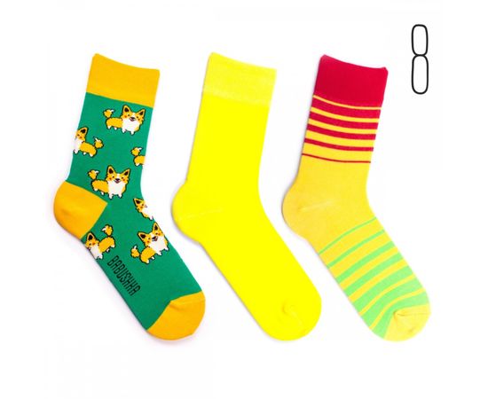 Женские цветные носки Babushka, 3 пары.