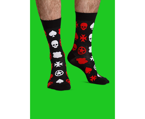 Носки Карты, деньги, черепа