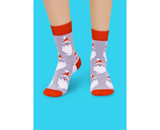 Носки Дед Мороз - красный нос