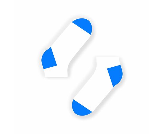 Белый с бирюзовой пяткой