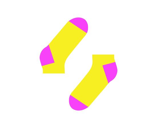 Желтый с пяткой фуксия