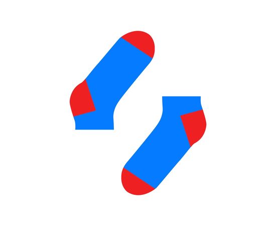 Бирюзовый с красной пяткой